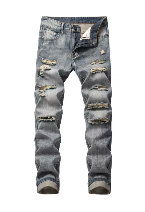 Gray Ripped Jeans